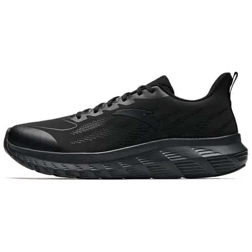 Anta Slip Resistant Abrasion Resistant Low top Casual Running Shoes Men's Black