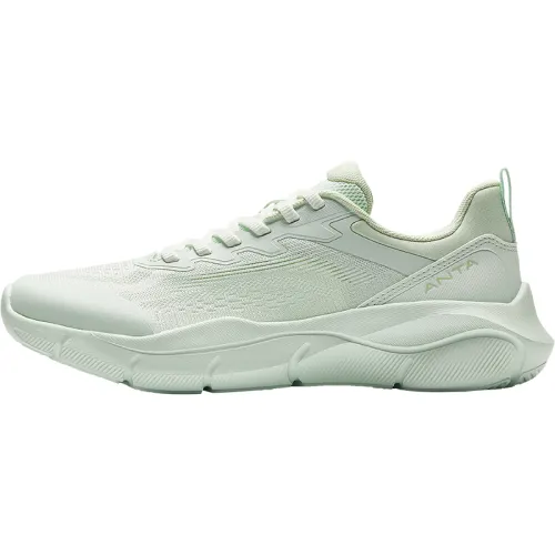 Anta Cushioning Breathable Low top Casual Running Shoes Women's Light Sunlit Green