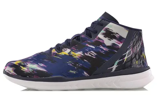 Li Ning Fabric Cushioning Lightweight Coverage Mid top Running Shoes Women's