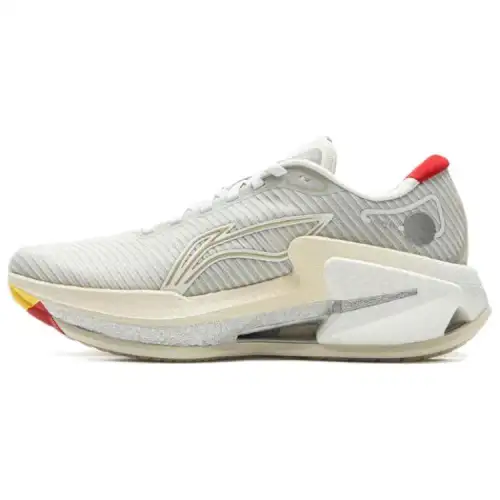 Li Ning Furious Rider 8 Slip Resistant Abrasion Resistant Low top Casual Running Shoes Women's Gray Red