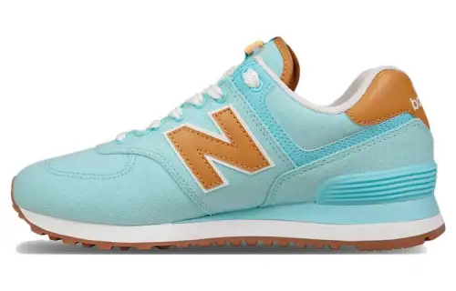 New Balance 574 Low Top Blue/Yellow Women's