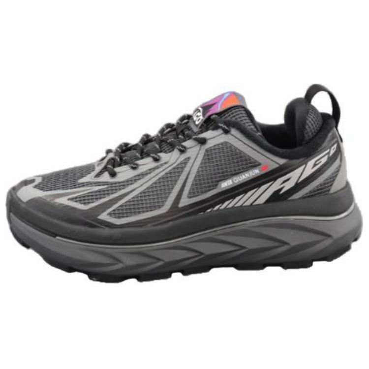 Anta Cushioning Slip Resistant Cushioning Slip Resistant Low top Outdoor Shoes Unisex Black Castle Gray
