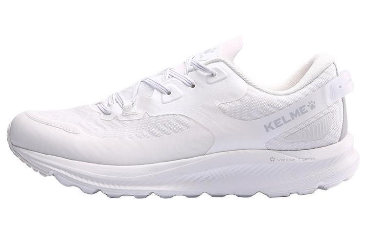 KELME Textile, TPU Cushioning Abrasion Resistant Low top Casual Running Shoes Unisex White