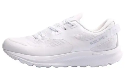 KELME Textile, TPU Cushioning Abrasion Resistant Low top Casual Running Shoes Unisex White