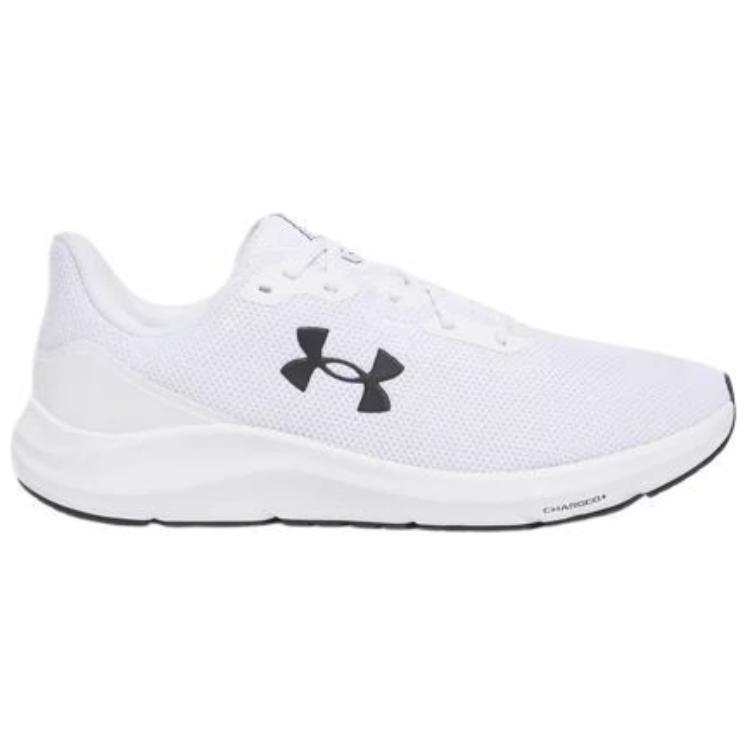 Under Armour Charged Pursuit 4 Slip Resistant Abrasion Resistant Low top Casual Running Shoes Men’s White