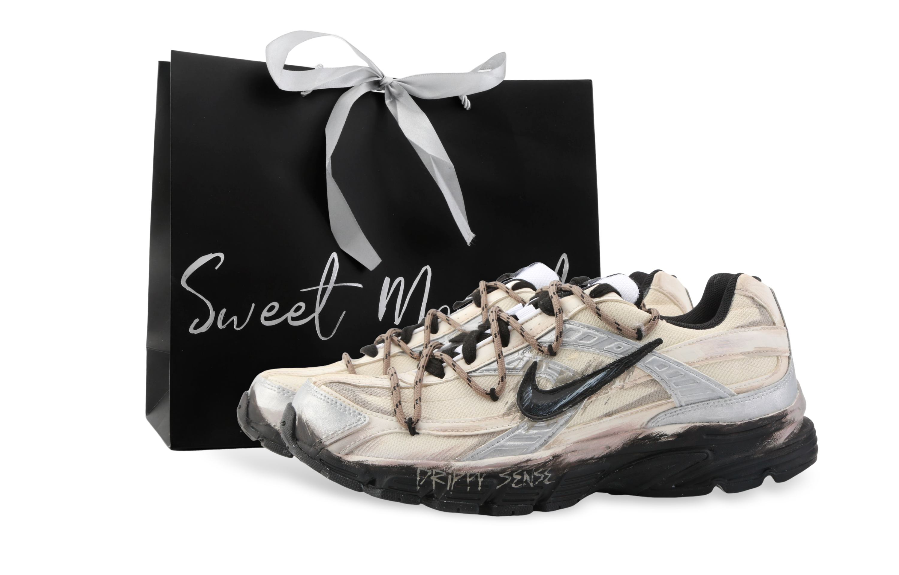 Nike Initiator Low top Running Shoes Unisex Black Beige