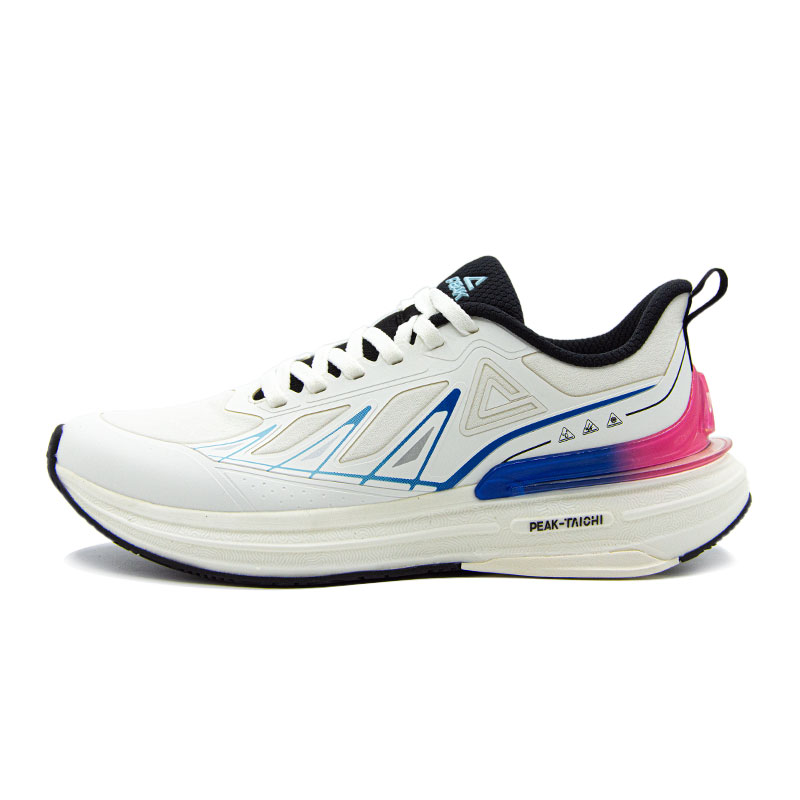 PEAK Taichi 6.0pro Cushioning Lightweight Abrasion Resistant Low top Casual Running Shoes Men’s White Blue