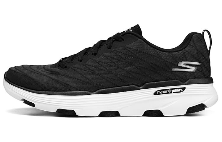 Skechers GO RUN 7.0 Iridescent Fabric Cushioning Rebound Low top Casual Running Shoes Men’s Black White