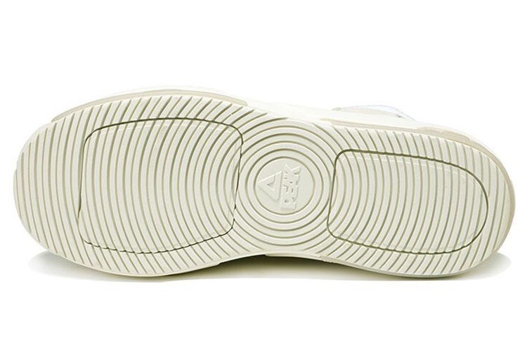 PEAK Trendy Cushioning Thermal Breathable Abrasion Resistant Slip Resistant High top Running Shoes Men’s Ivory Yellow