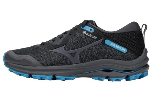 Mizuno Wave Rider GTX Running Shoes Women's Low Top Black/Blue