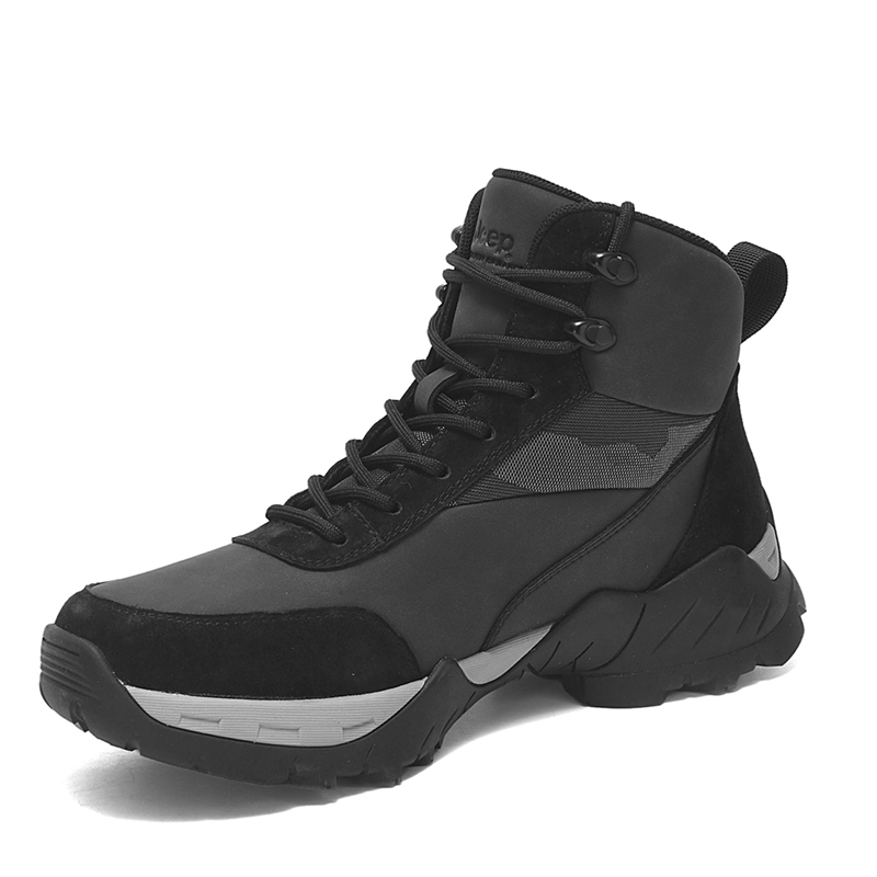 Jeep Fashion Mid top Outdoor Shoes Men’s Black