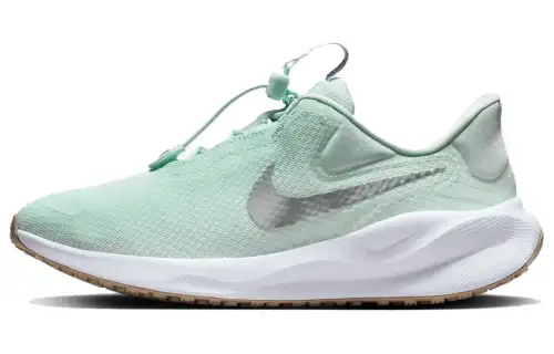 Nike REVOLUTION 7 Cushioning, Wear Resistant Low top Running Shoes Women's Green White