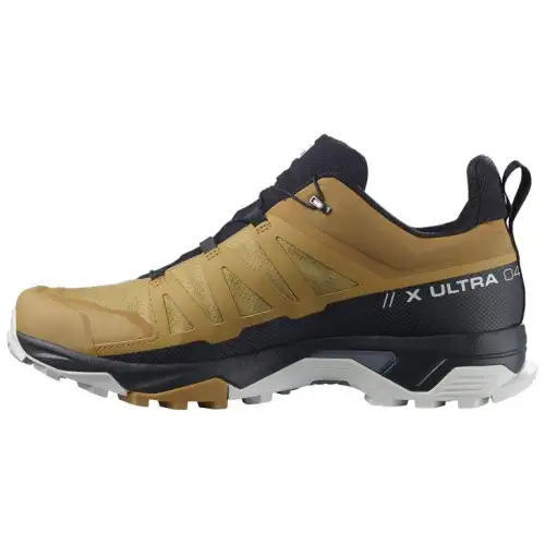 SALOMON X Ultra 4 Slip Resistant Abrasion Resistant Low top Outdoor Shoes Men's Yellow Green