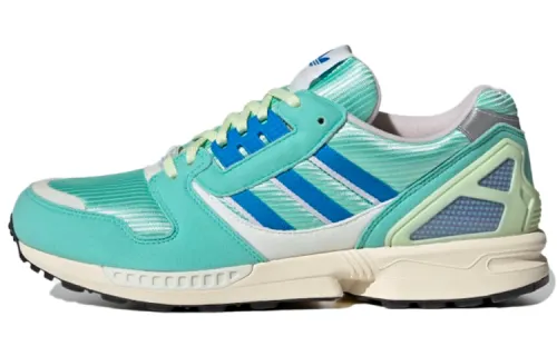 Adidas Originals ZX 8000 Comfortable Cushioning, Wear Resistant Low top Running Shoes Men's Mint Blue