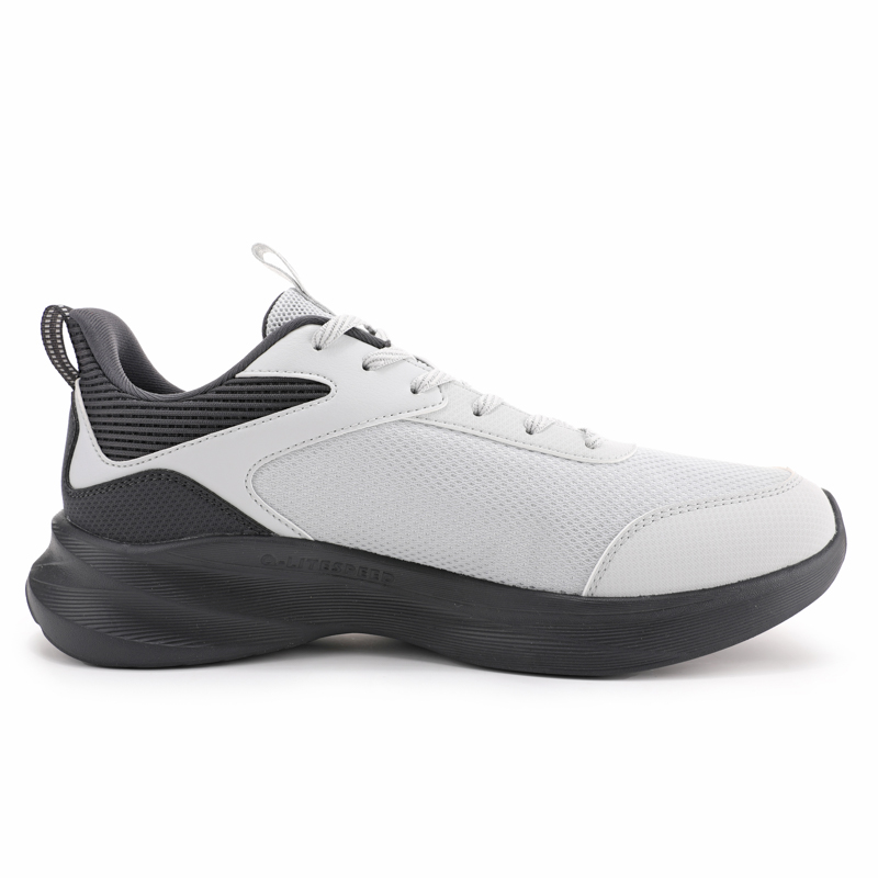 QIAODAN Slip Resistant Abrasion Resistant Slip Resistant Abrasion Resistant Low top Running Shoes Men’s Gray Black
