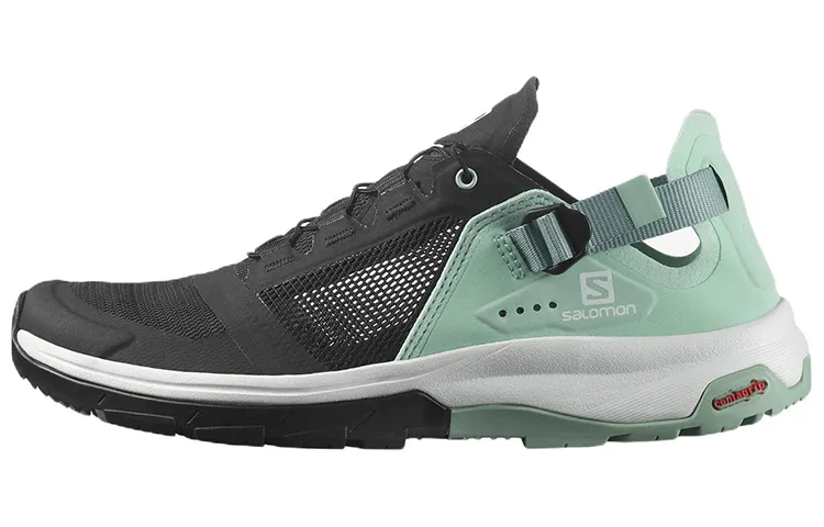 SALOMON Outdoor Shoes Women's Low Top Black/Green
