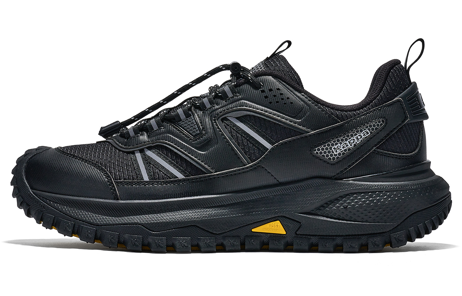 Kappa Slip Resistant Abrasion Resistant Low top Running Shoes Men’s Black
