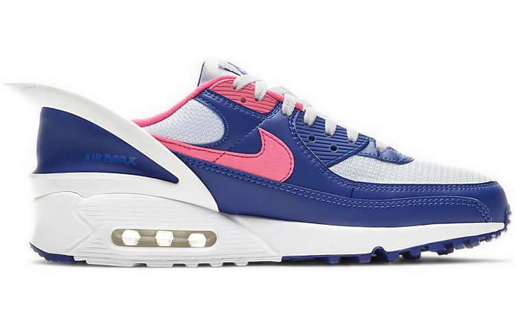 Мужские кроссовки Nike Air Max 90 FlyEase (сине-розовые) — фото 2