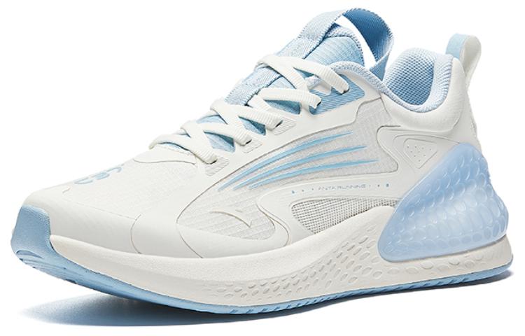 Anta Running Collection Cushioning Slip Resistant Low top Running Shoes Women’s White Blue