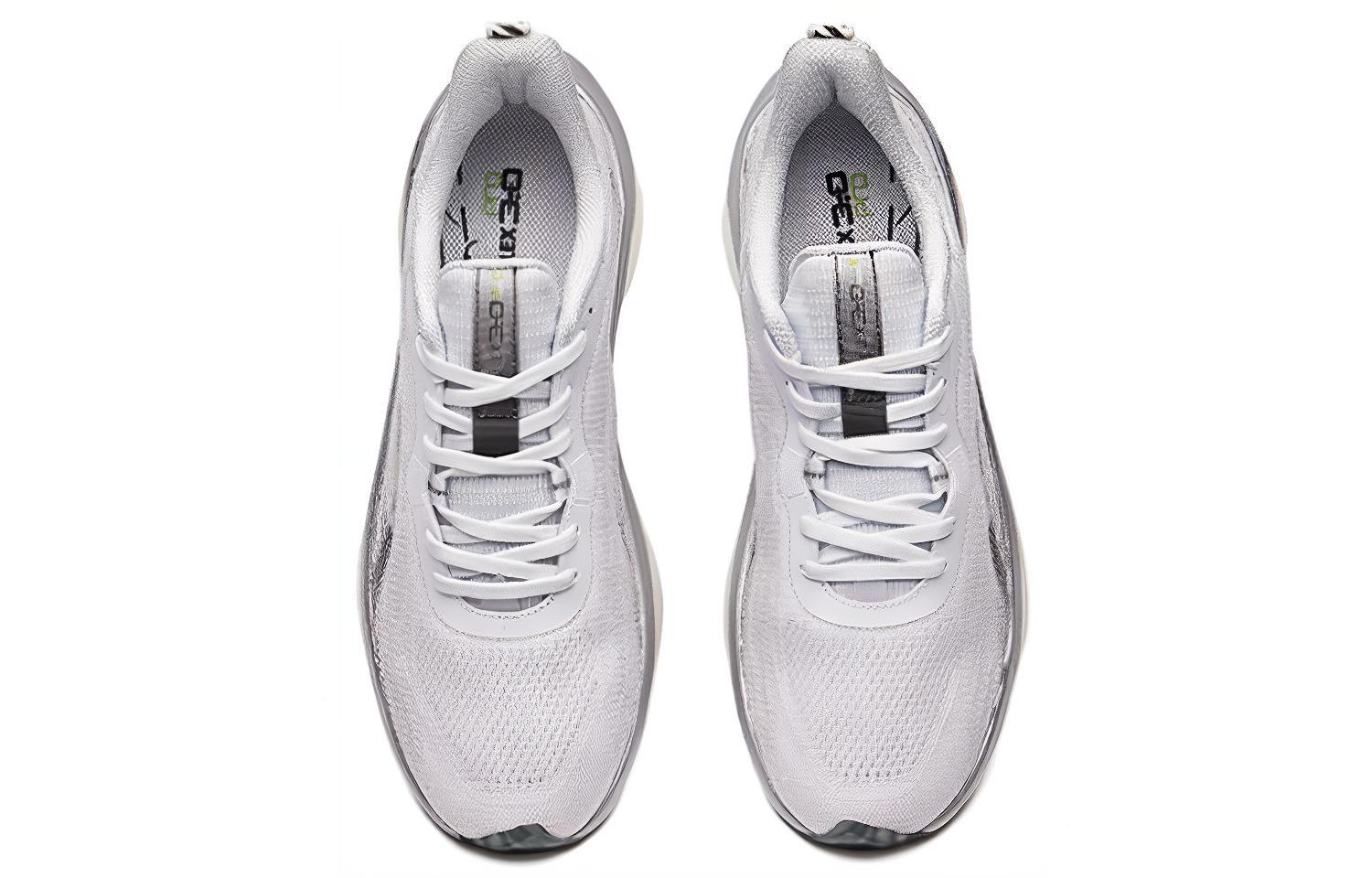 Erke Α flex Pro Comfortable Cushioning Slip Resistant Abrasion Resistant Low top Running Shoes Men’s White Black