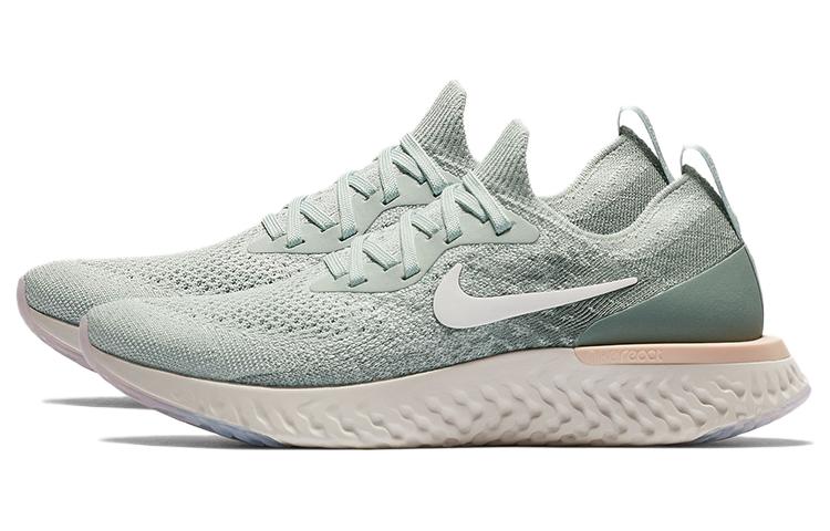 Женские кроссовки Nike LunarEpic Flyknit (зеленые) — фото 2