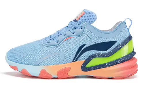 Li Ning Arashi Plus Sports Support Rebound Cushioning Low top Running Shoes Women's Aurora Blue