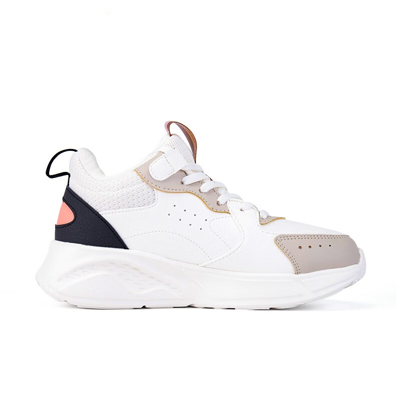 361° Cushioning Slip Resistant Abrasion Resistant Thermal Mid top Casual Running Shoes Women’s White Gray