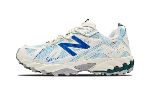 New Balance 610T Abrasion Resistant Low top Outdoor Shoes Unisex White Blue