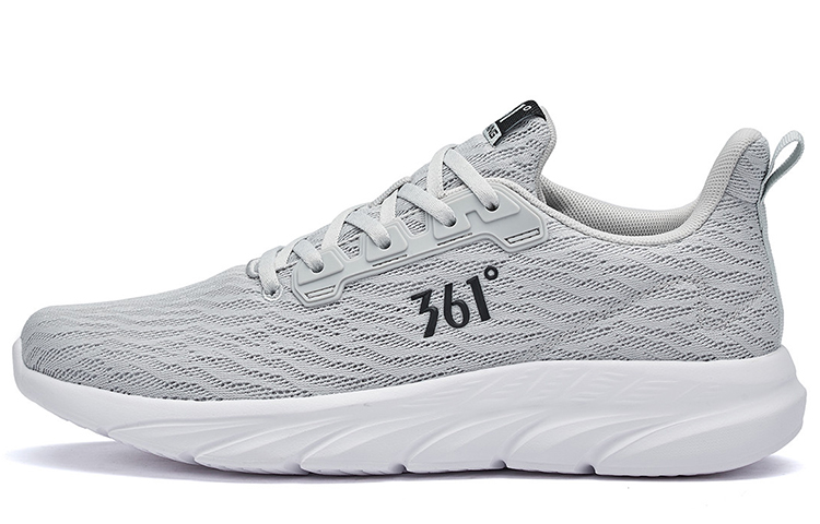 361° Athleisure Cushioning, Wear Resistant Low top Running Shoes Men’s Photon Gray Obsidian Black