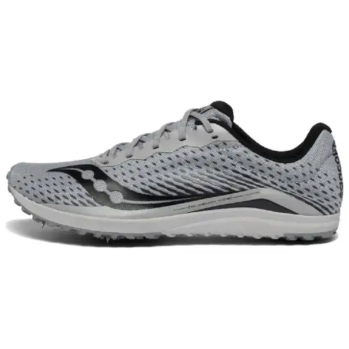 Saucony Long Stud Mesh Cushioning Slip Resistant Lightweight Low top Running Shoes Women's Gray Silver