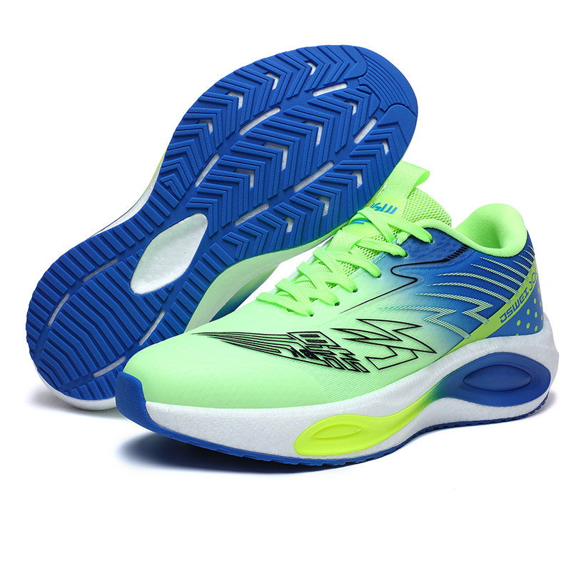 JSWEI Cushioning Slip Resistant Abrasion Resistant Low top Running Shoes Men’s