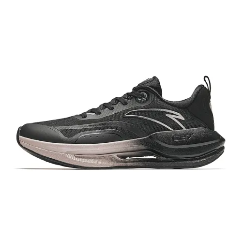 Anta Running Collection Slip Resistant Abrasion Resistant Low top Running Shoes Women's Black Pink