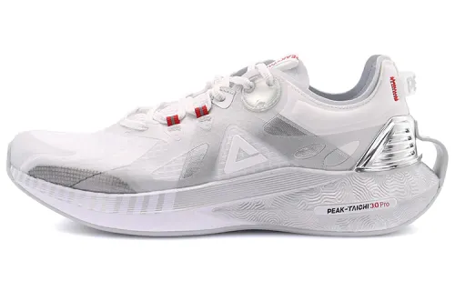 PEAK Tai Chi 3.0 Pro Casual Slip Resistant Abrasion Resistant Low top Taichi Running Shoes Men's White Silver