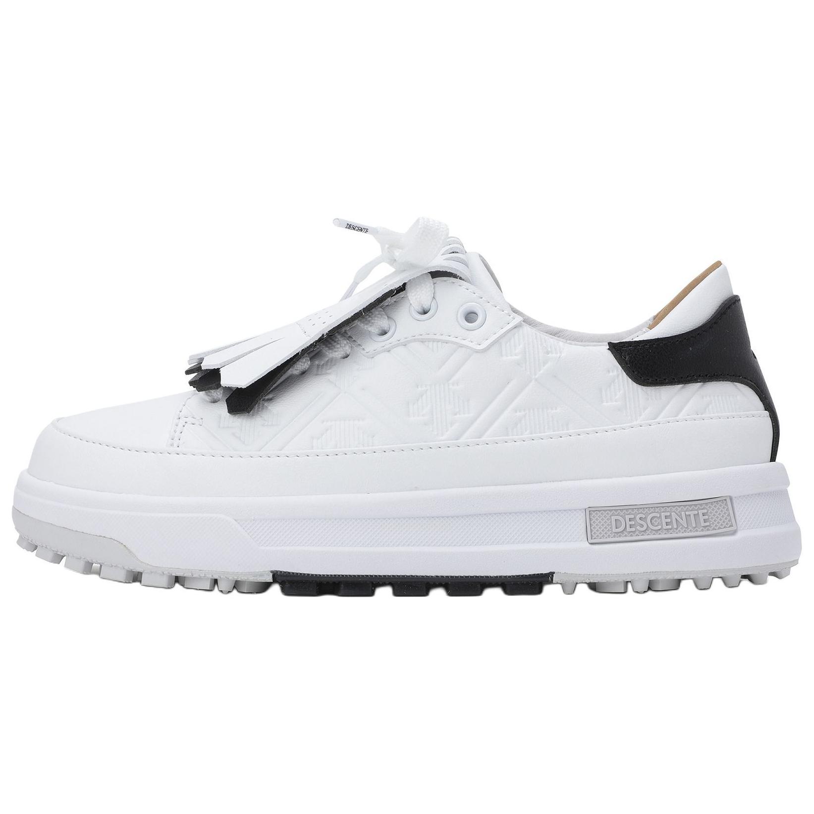 DESCENTE DESCENTEGOLF Slip Resistant Abrasion Resistant Low top Golf Shoes Women’s Black White