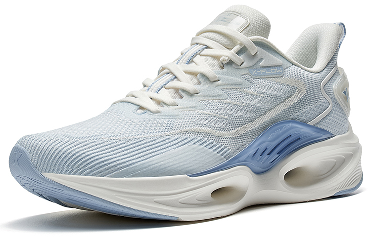 XTEP Cushioning Slip Resistant Abrasion Resistant Low top Running Shoes Men’s Dusty Blue