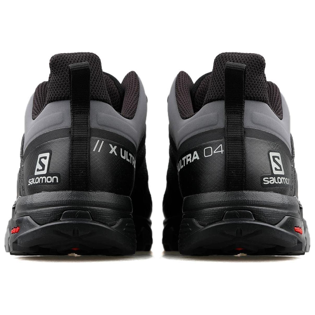 SALOMON X Ultra 4 Comfortable Cushioning Slip Resistant Abrasion Resistant Low top Running Shoes Men’s Black Gray