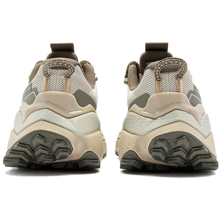 QIAODAN Slip Resistant Cushioning Abrasion Resistant Low top Casual Running Shoes Men’s Beige Green