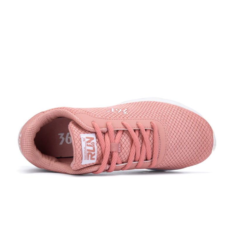 361° Cushioning Abrasion Resistant Cushioning, Wear Resistant Low top Casual Running Shoes Women’s Pink White