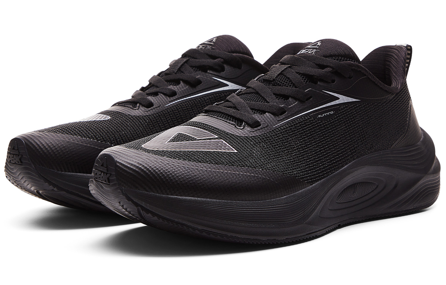 PEAK Low top Running Shoes Men’s All Black