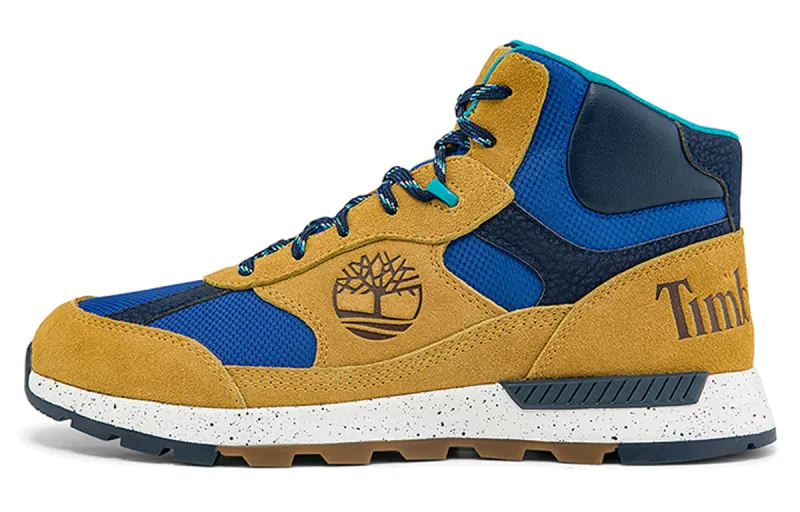 Timberland Running Shoes Men's Mid Top Wheat/Blue/White