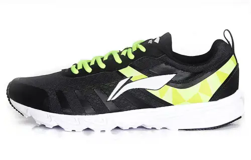 Li Ning Running Shoes Men's Low Top Black/Green/White