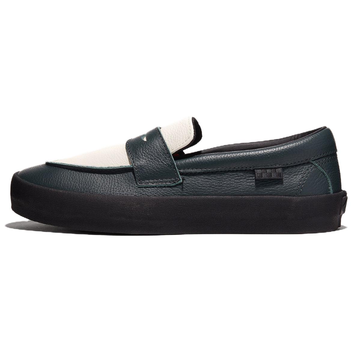 Лоферы Vans Loafer skate (черно-белые)
