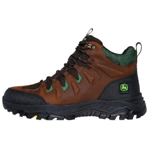Skechers x John Deere Relaxed Fit Abrasion Resistant Mid top Outdoor Shoes Men's Brown Black