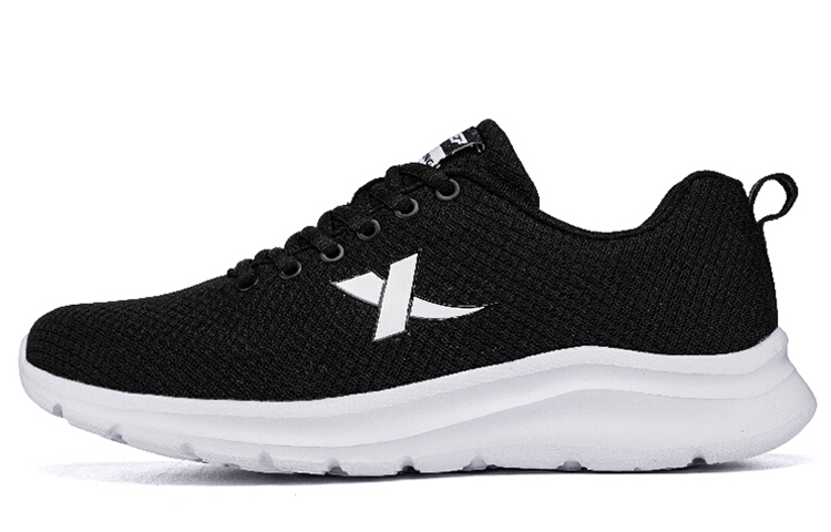 XTEP Slip Resistant, Abrasion Resistant, Breathable, Lightweight Low top Running Shoes Women’s Black White