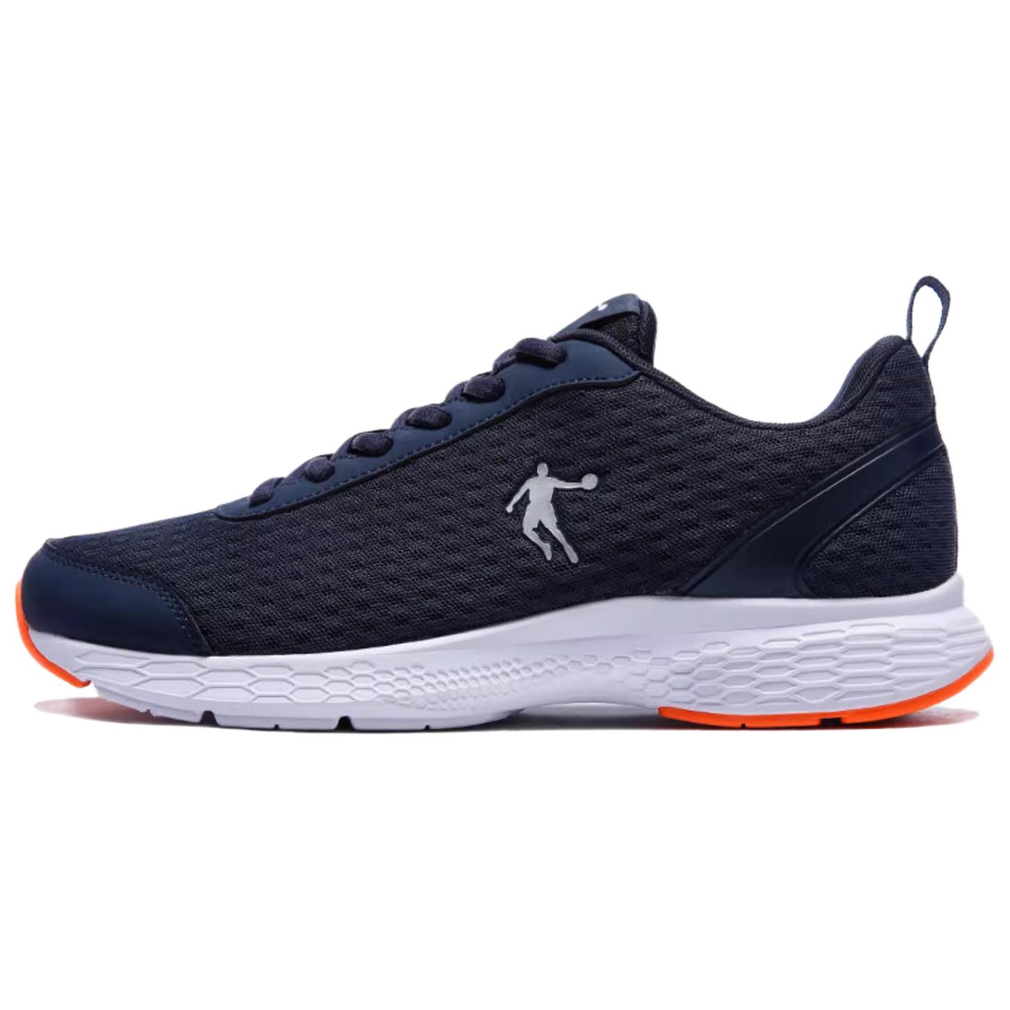 QIAODAN Comfortable Cushioning Abrasion Resistant Coverage Low top Running Shoes Men’s Black Blue