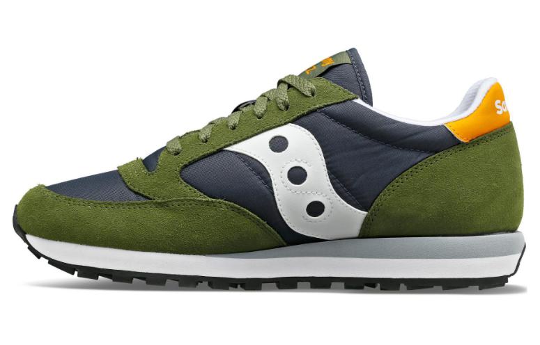 Saucony Jazz Original Cushioning, Wear Resistant Low top Running Shoes Unisex Green Blue