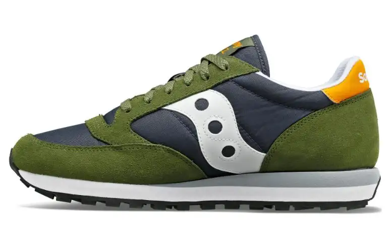 Saucony Jazz Original Cushioning, Wear Resistant Low top Running Shoes Unisex Green Blue