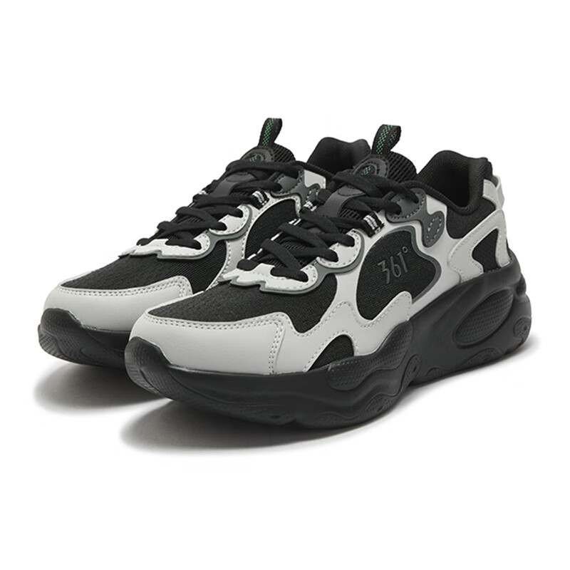 361° Abrasion Resistant Breathable Low top Casual Running Shoes Women’s Photon Gray Obsidian Black