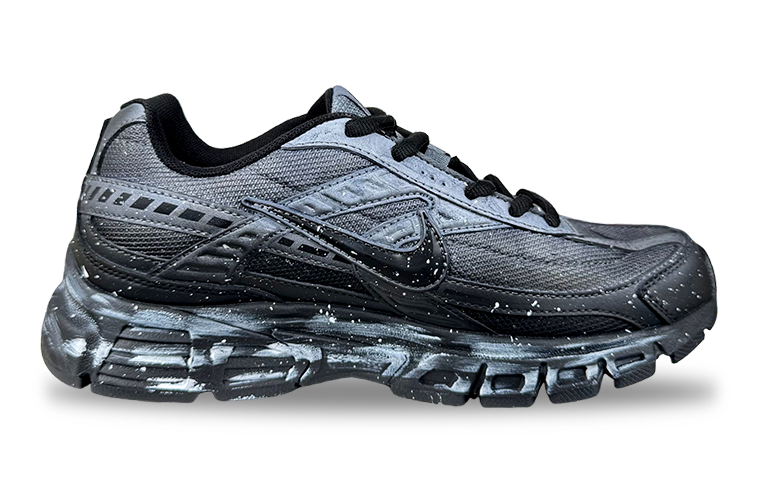 Nike Initiator Running Shoes Unisex Black White Gray