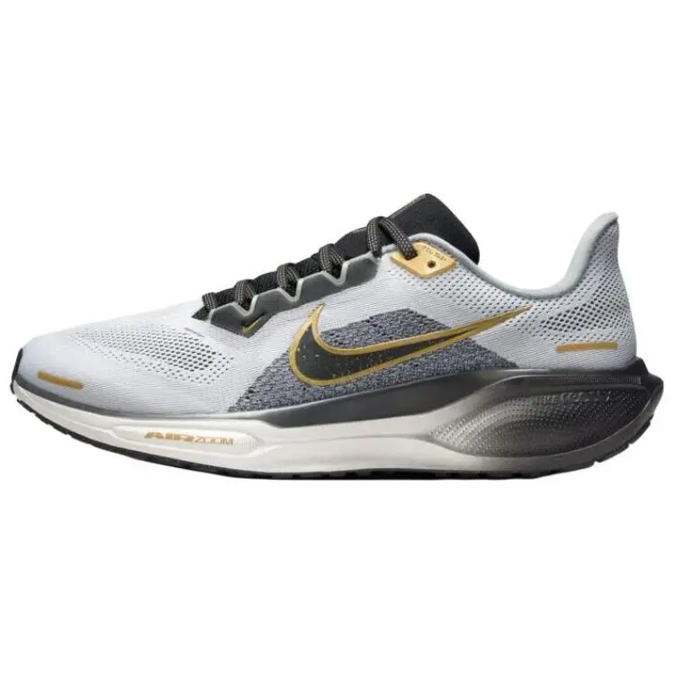 Nike Pegasus 41 Cushioning Slip Resistant Breathable Low top Casual Training City Commuting Running Shoes Men's Gray